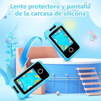 Kids Dolphin Rotatable Lens Digital Touch Phone