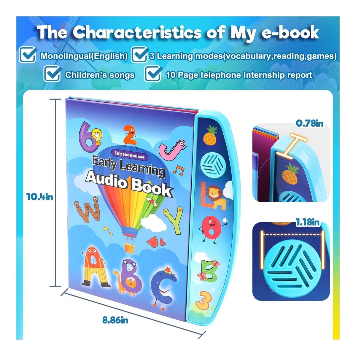 Electronic Early Learning Audio E-Book