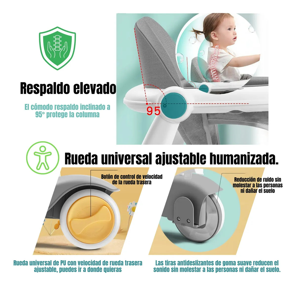 Multi-functional Baby Activity & Musical Walker - Green