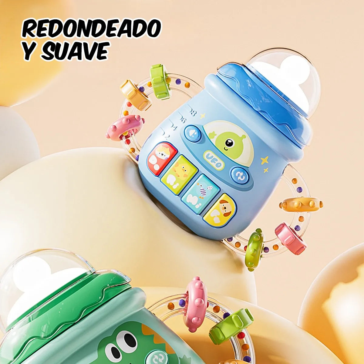 Baby Mini Cartoon Musical Bottle With Lights