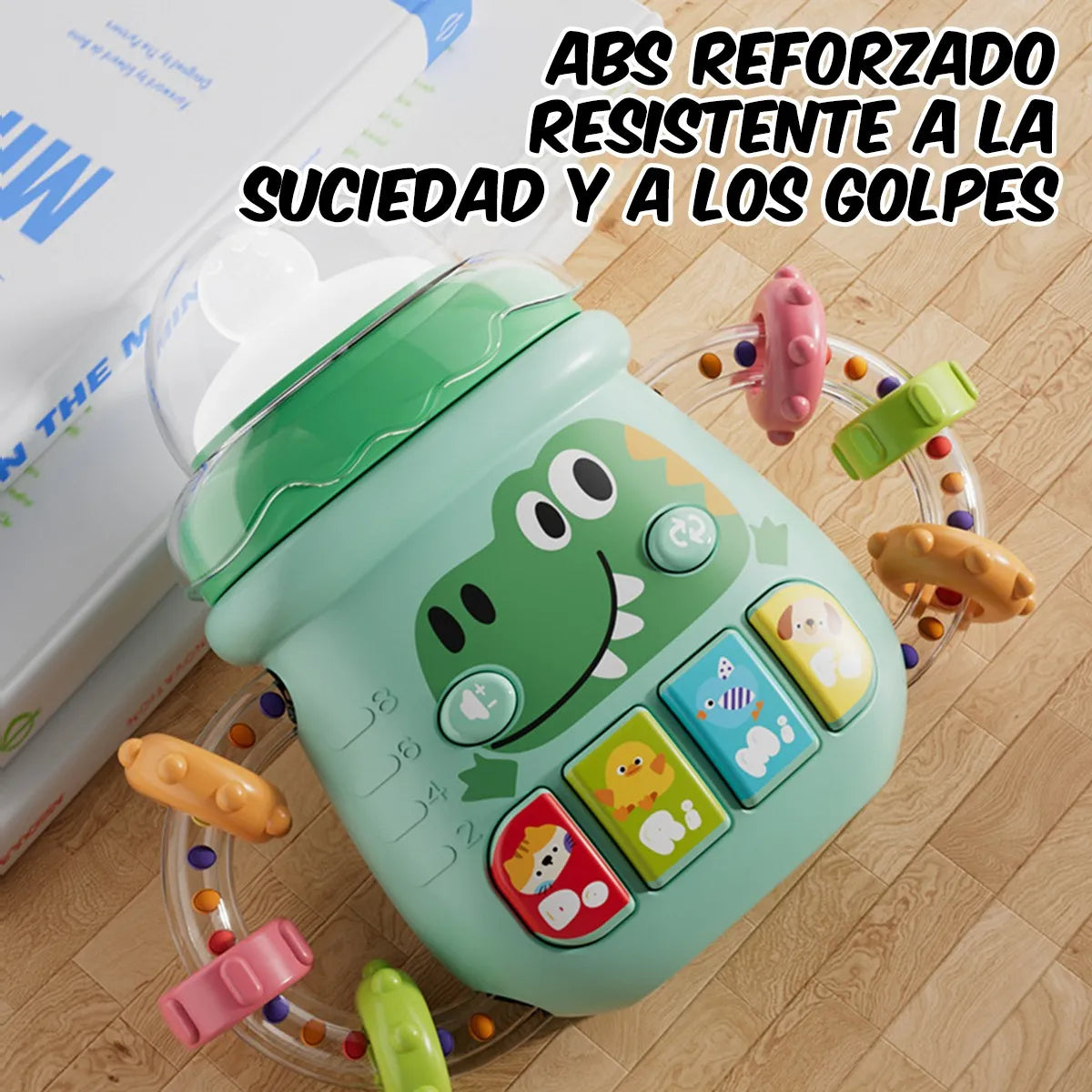 Baby Mini Cartoon Musical Bottle With Lights