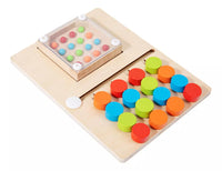 Wooden Four Color Puzzle Game Board