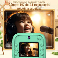 Kids Dual Camera Instant Digital Print Camera - Dinosaur