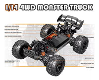 Thumbnail for 40km/h RC 1:14 High Speed Off-Road Truck