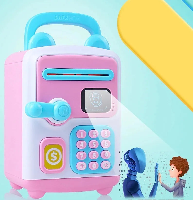 Electronic Face Recognition & Password Unlock Piggy Bank