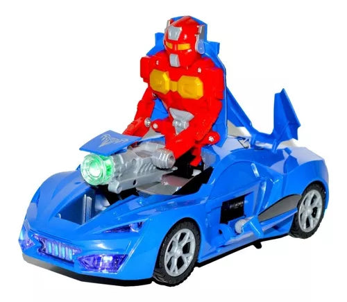Deformation Robot Super Change Car With Lights & Music