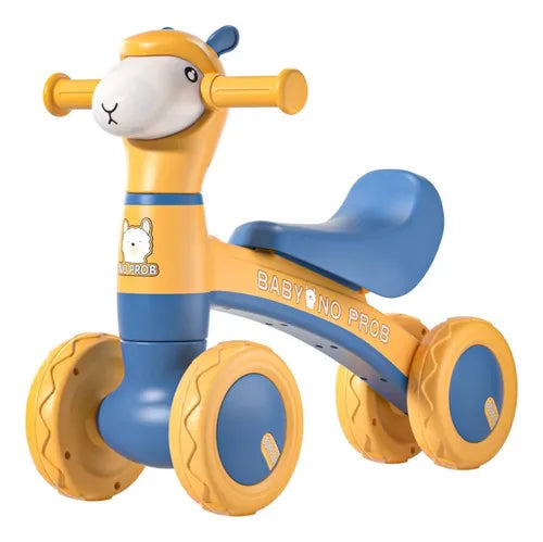 Alpaca Ride-on Baby Foot To Floor Balance Bike - Orange