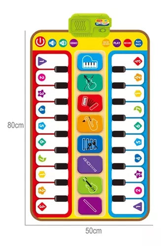 28 Keys Kids Musical Piano Play-Mat (80x50cm)