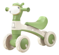 Alpaca Ride-on Baby Foot To Floor Balance Bike - Green