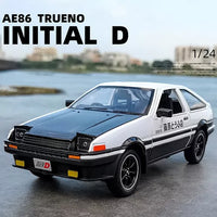 1:24 Diecast Toyota Trueno AE86 Initial D Model Car