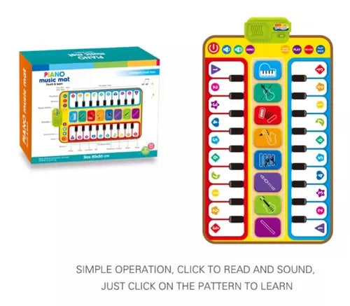 28 Keys Kids Musical Piano Play-Mat (80x50cm)