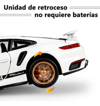 1:32 Diecast Porsche 911 Turbo S With Acrylic Display Box - White