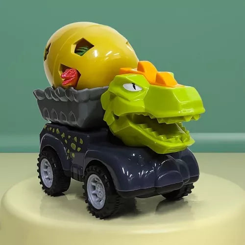 Inertial Mysterious Egg Dinosaur Car Toy - 4Pcs