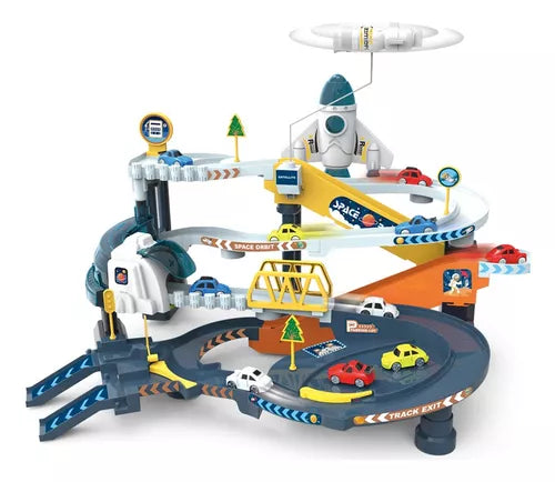 Electric Orbital Space Track Set With Cars & Map