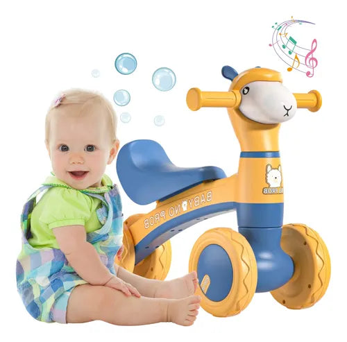 Alpaca Ride-on Baby Foot To Floor Balance Bike - Orange