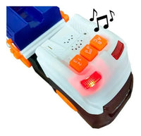 Super Transport Truck Track Set With Light & Sound - 2Pcs Cars