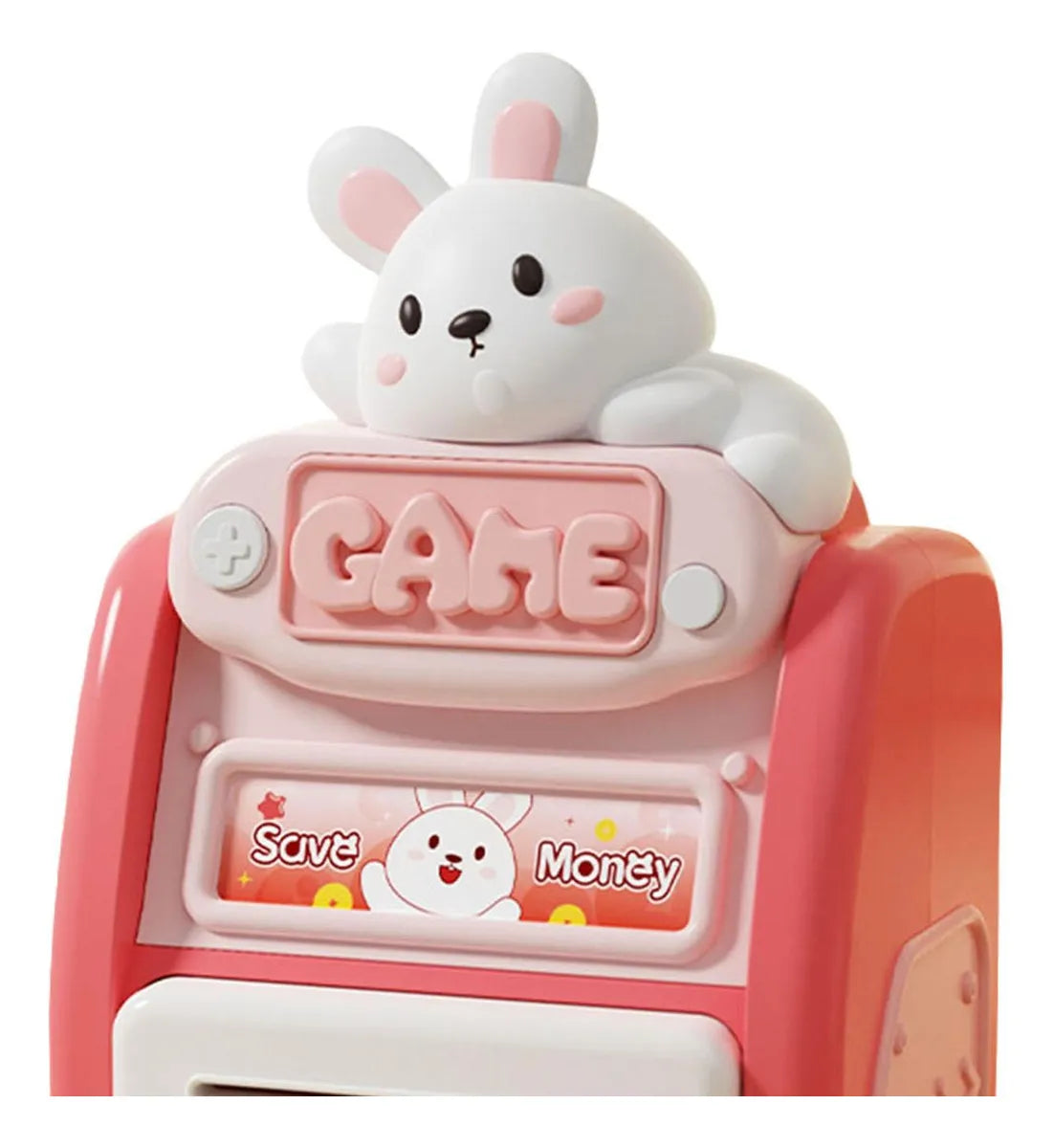 Kids Rabbit Fingerprint & Password Unlock ATM Machine