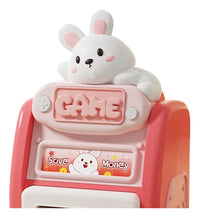 Kids Rabbit Fingerprint & Password Unlock ATM Machine