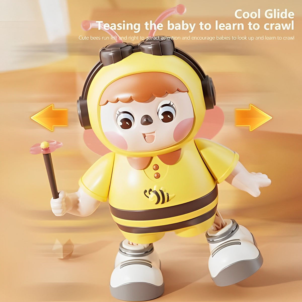 Cute Dancing Bee With Soft Lights & Music