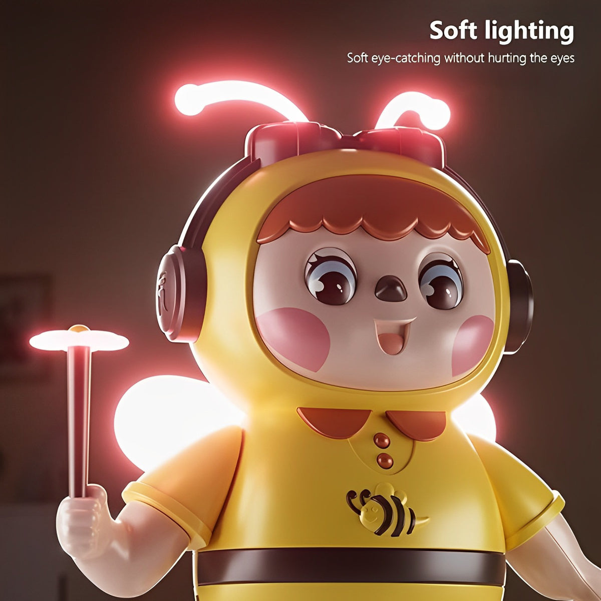 Cute Dancing Bee With Soft Lights & Music
