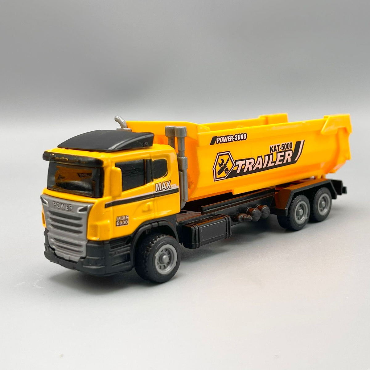 Miniature Diecast Metal Construction Trucks - Set of 3