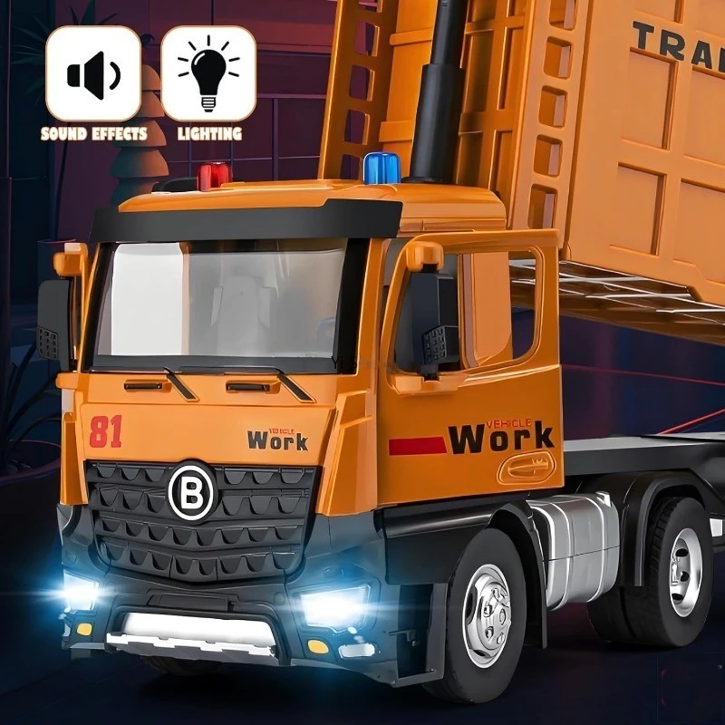 Diecast Dump Trailer Truck Model