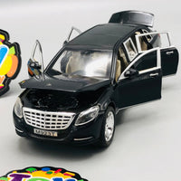 1:24 Diecast Mercedes Limousine Model Car Black - Minor Fault