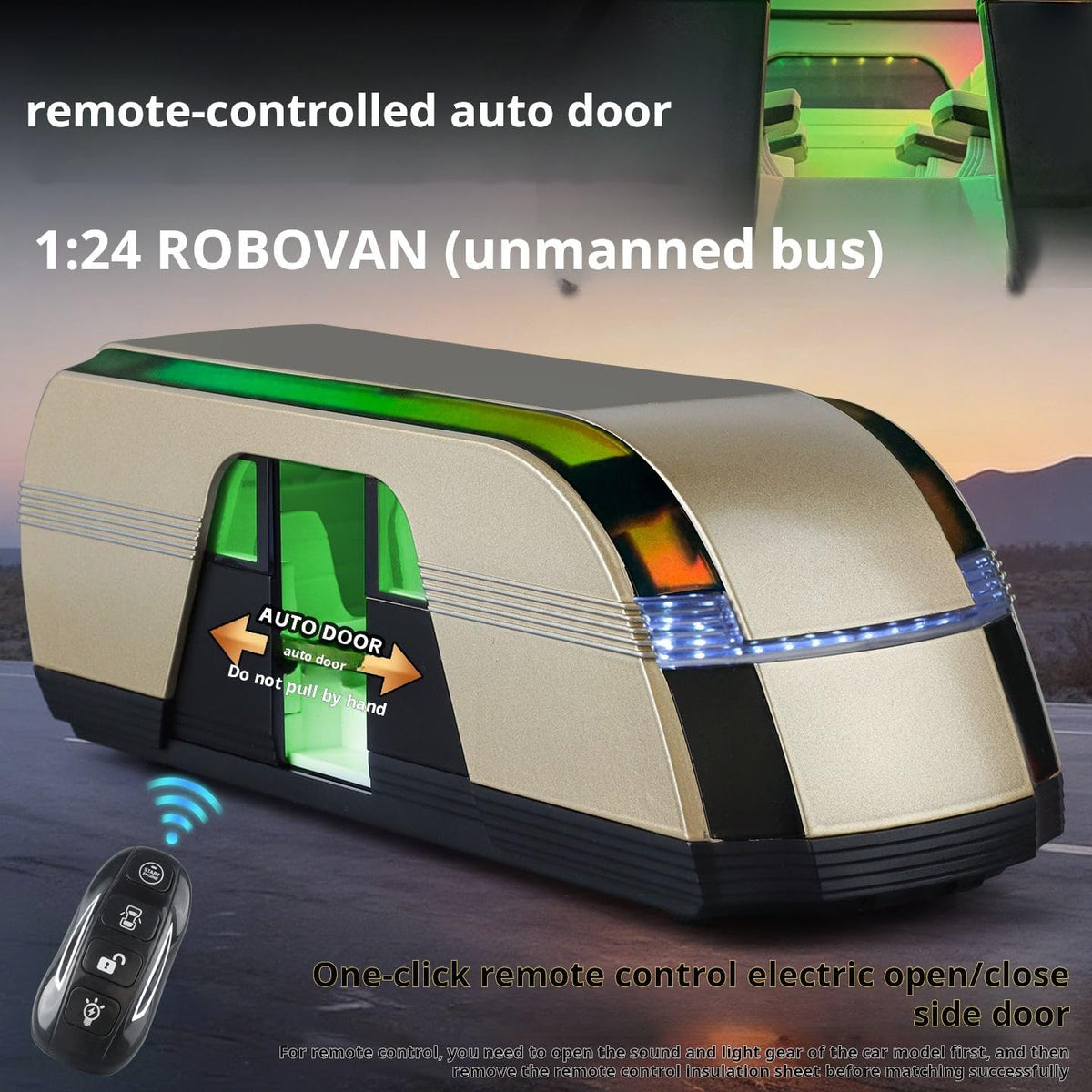 1:24 Diecast Tesla RoboVan Model With Key