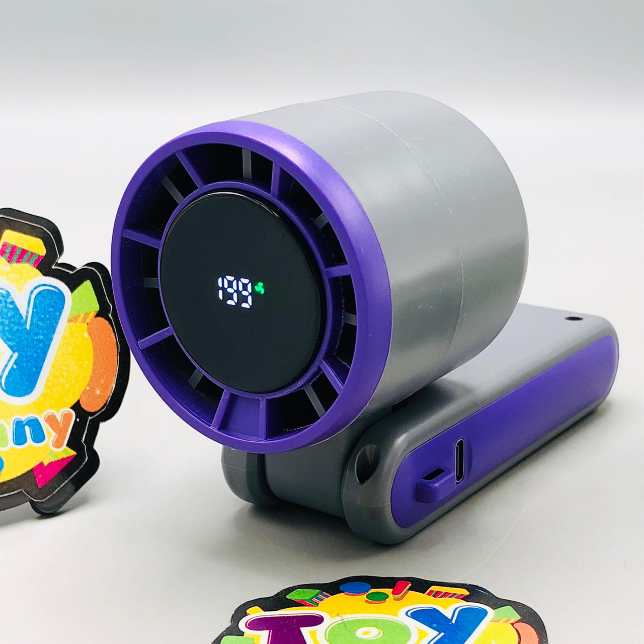 Rechargeable Digital Display Halter Cooling Fan
