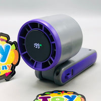 Rechargeable Digital Display Halter Cooling Fan