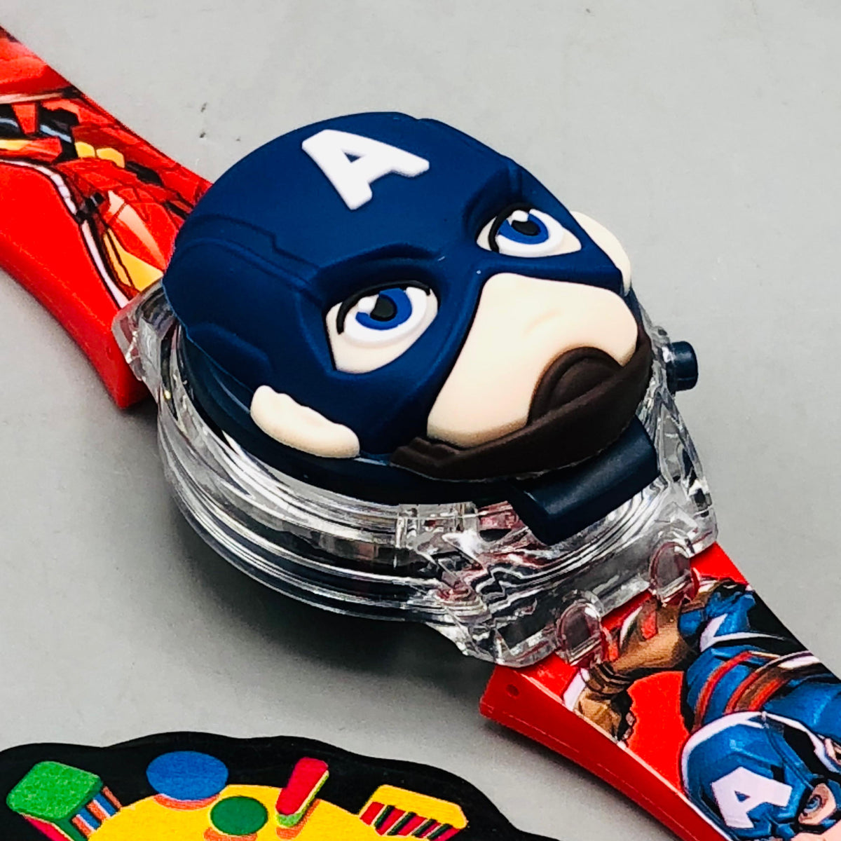 Captain America Theme Kids Digital Watch With Lights
