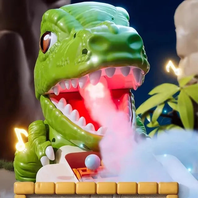 Electric Dinosaur Obstacle Avoidance Game With Smoke