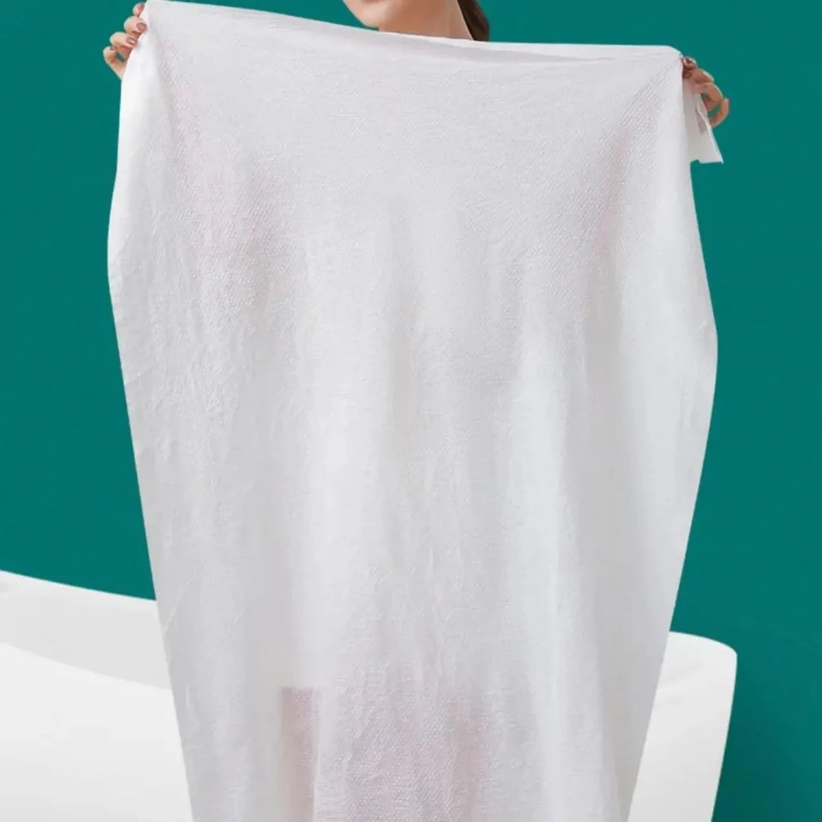 Disposable Cotton Compressed Bath Towel - Pack of 5