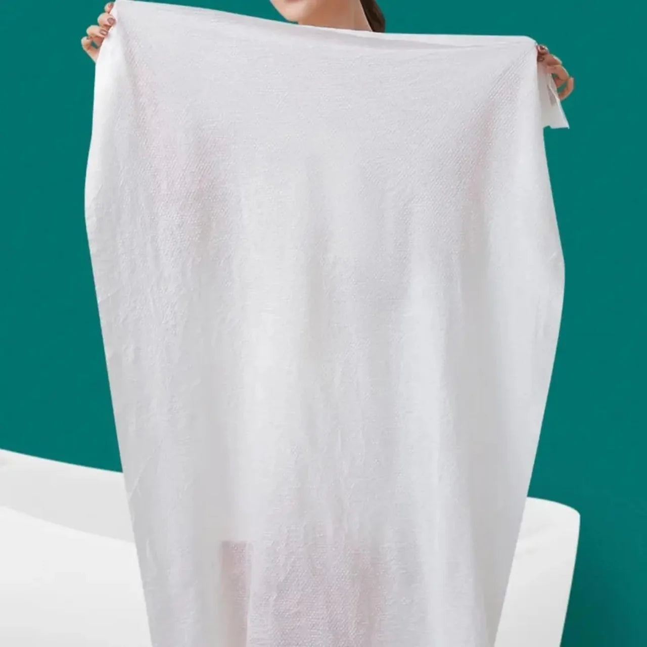Disposable Cotton Compressed Bath Towel - Pack of 5