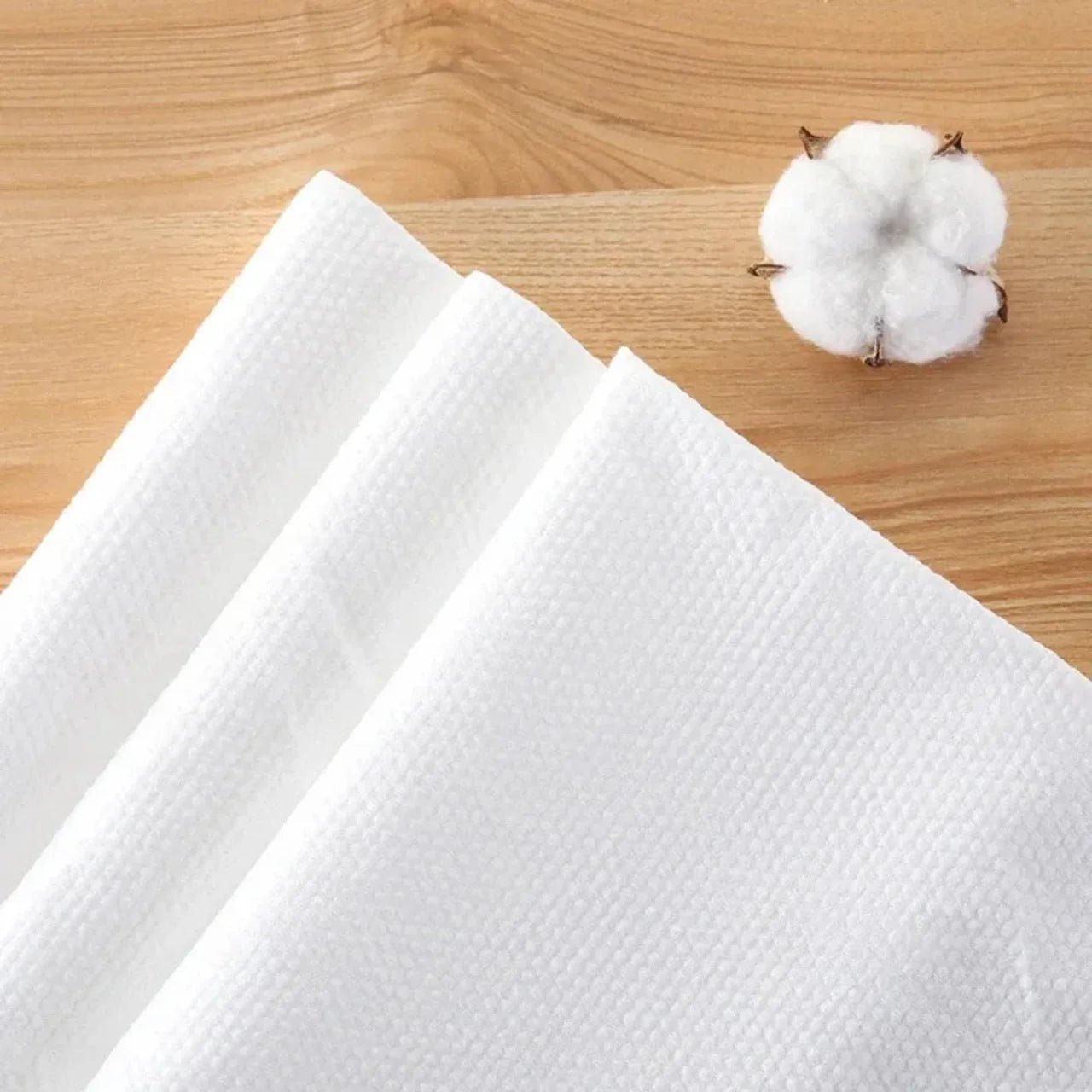 Disposable Cotton Compressed Bath Towel - Pack of 5