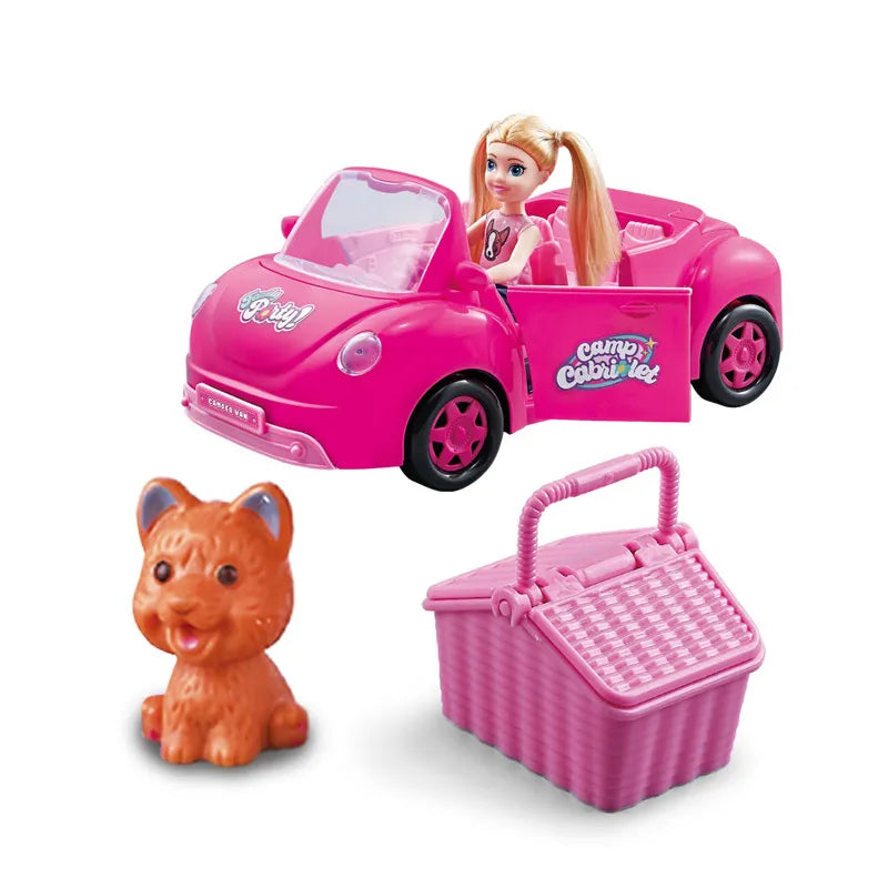 Fun Cabriolet Travel Girl