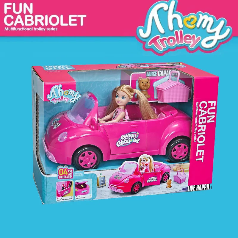 Fun Cabriolet Travel Girl