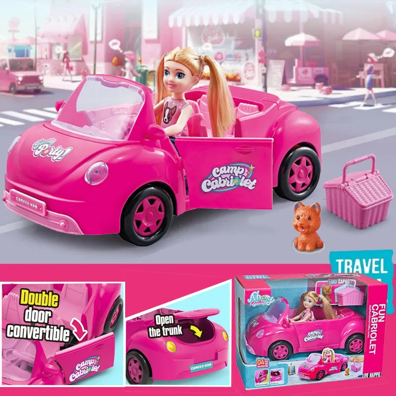 Fun Cabriolet Travel Girl