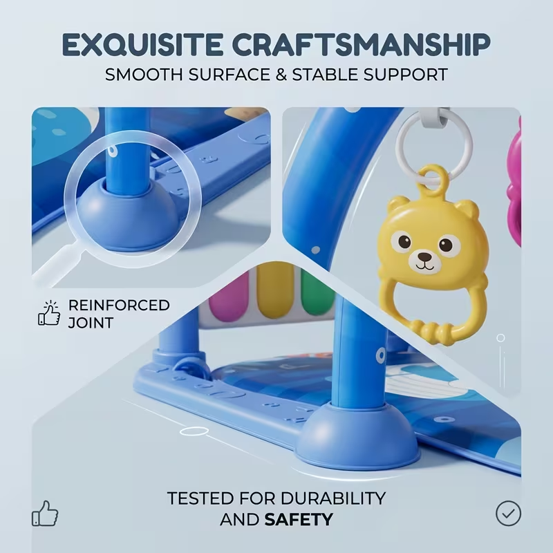 Dolphin Themed Baby Musical Piano Play Gym