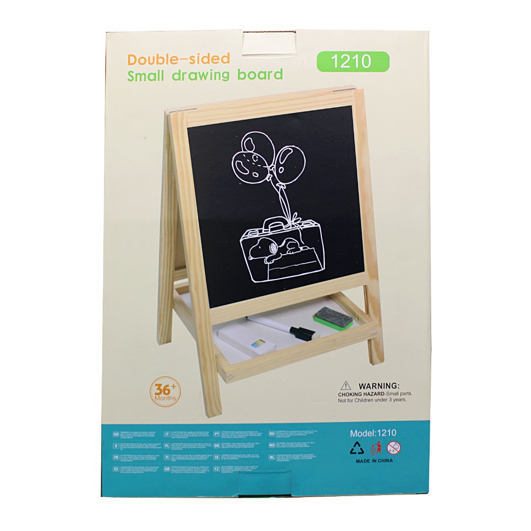 Wooden Double-Sided Small Drawing Board