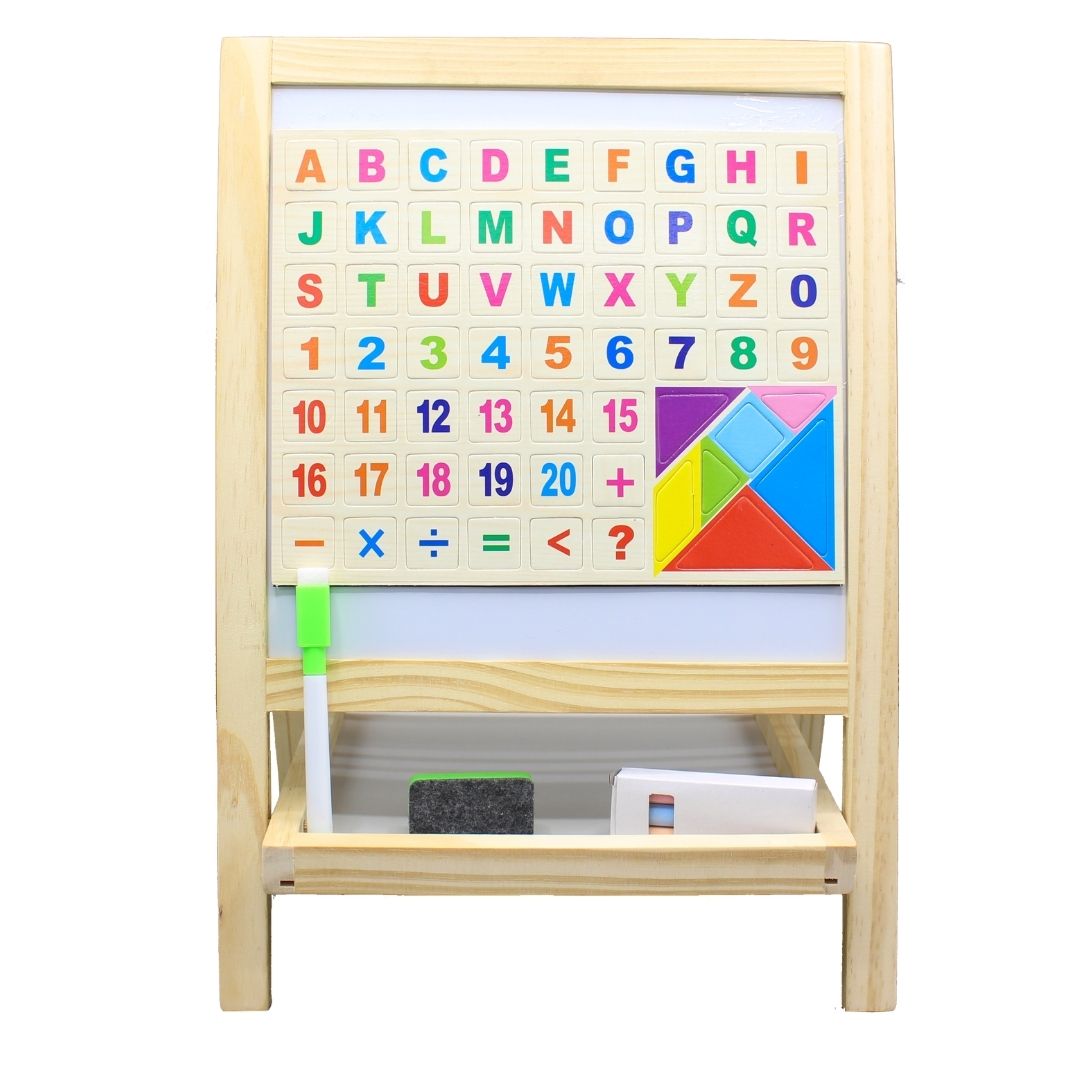 Wooden Double-Sided Small Drawing Board