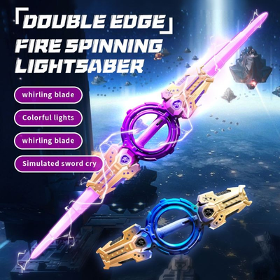 Dual-Head Rotating Sword With Light & Sound