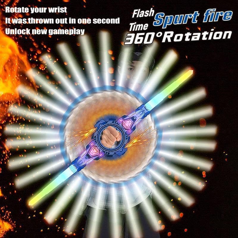 Dual-Head Rotate Sword With Spark & Lights
