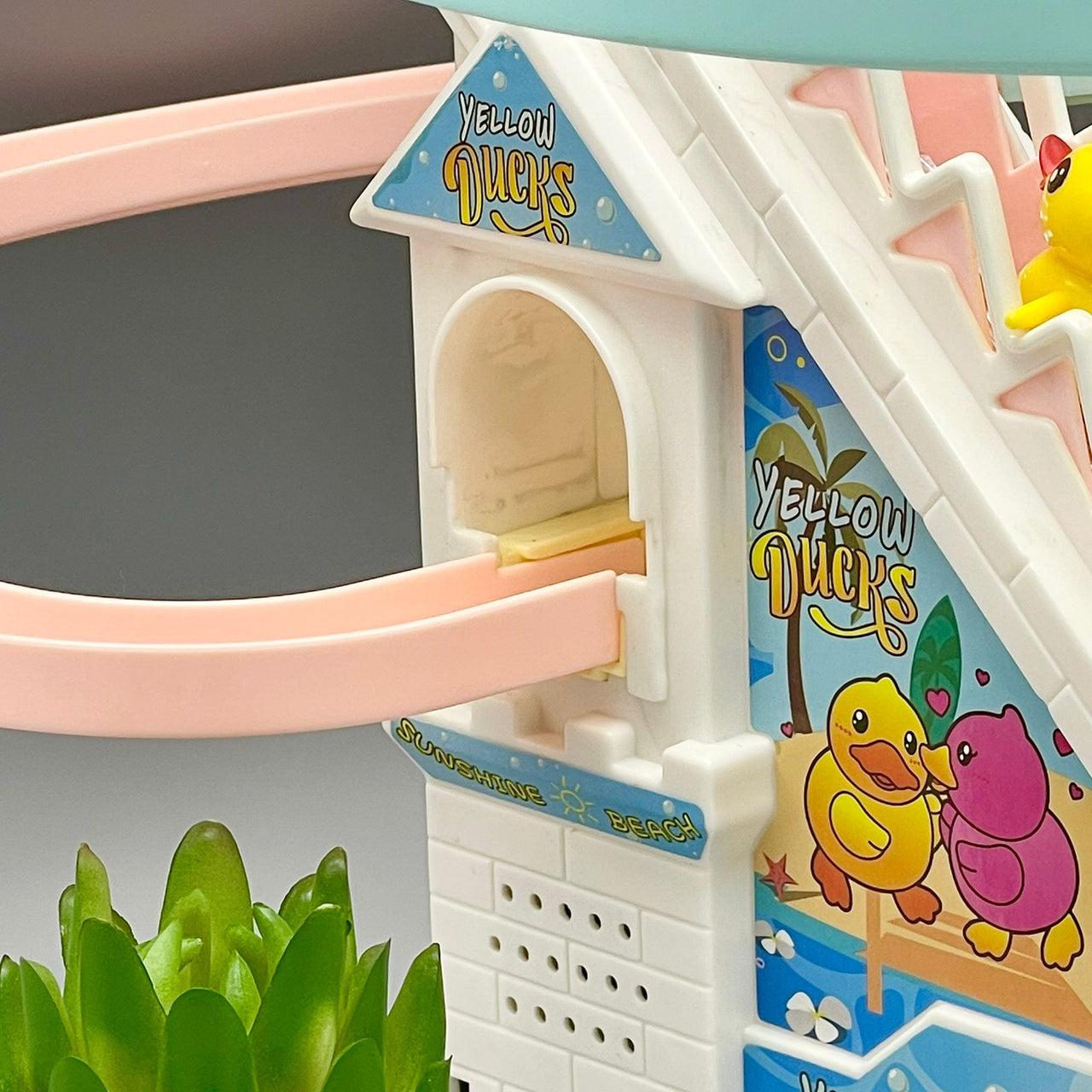 Yellow Ducks Chase & Race Track Set - Large
