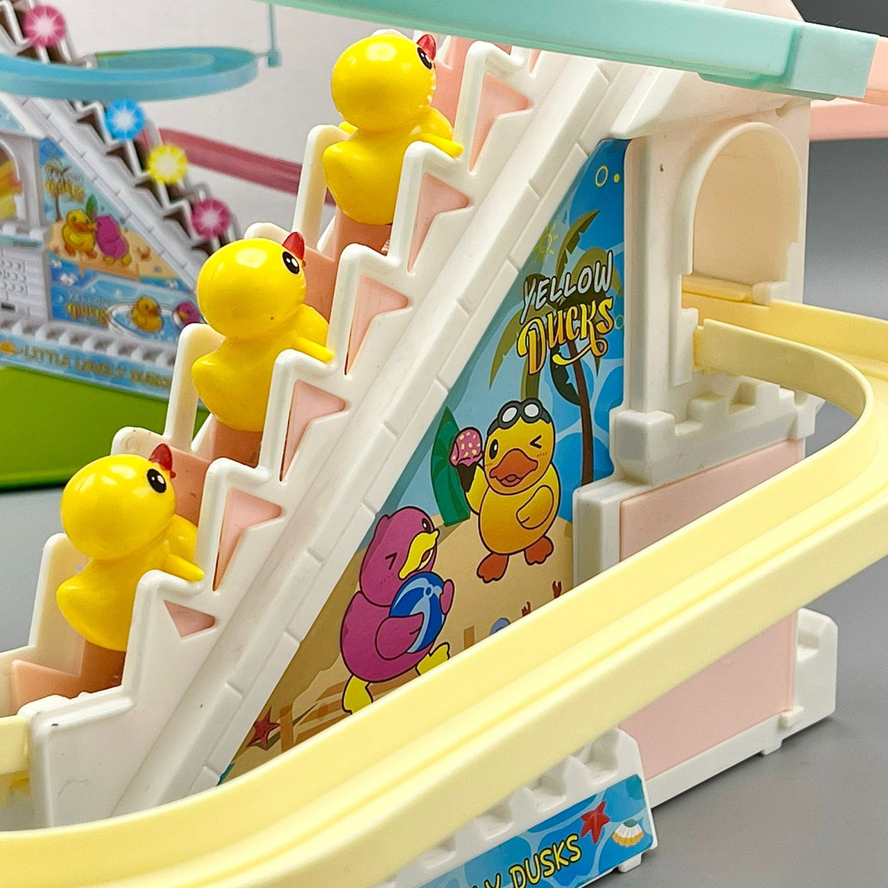 Yellow Ducks Chase & Race Track Set - Large