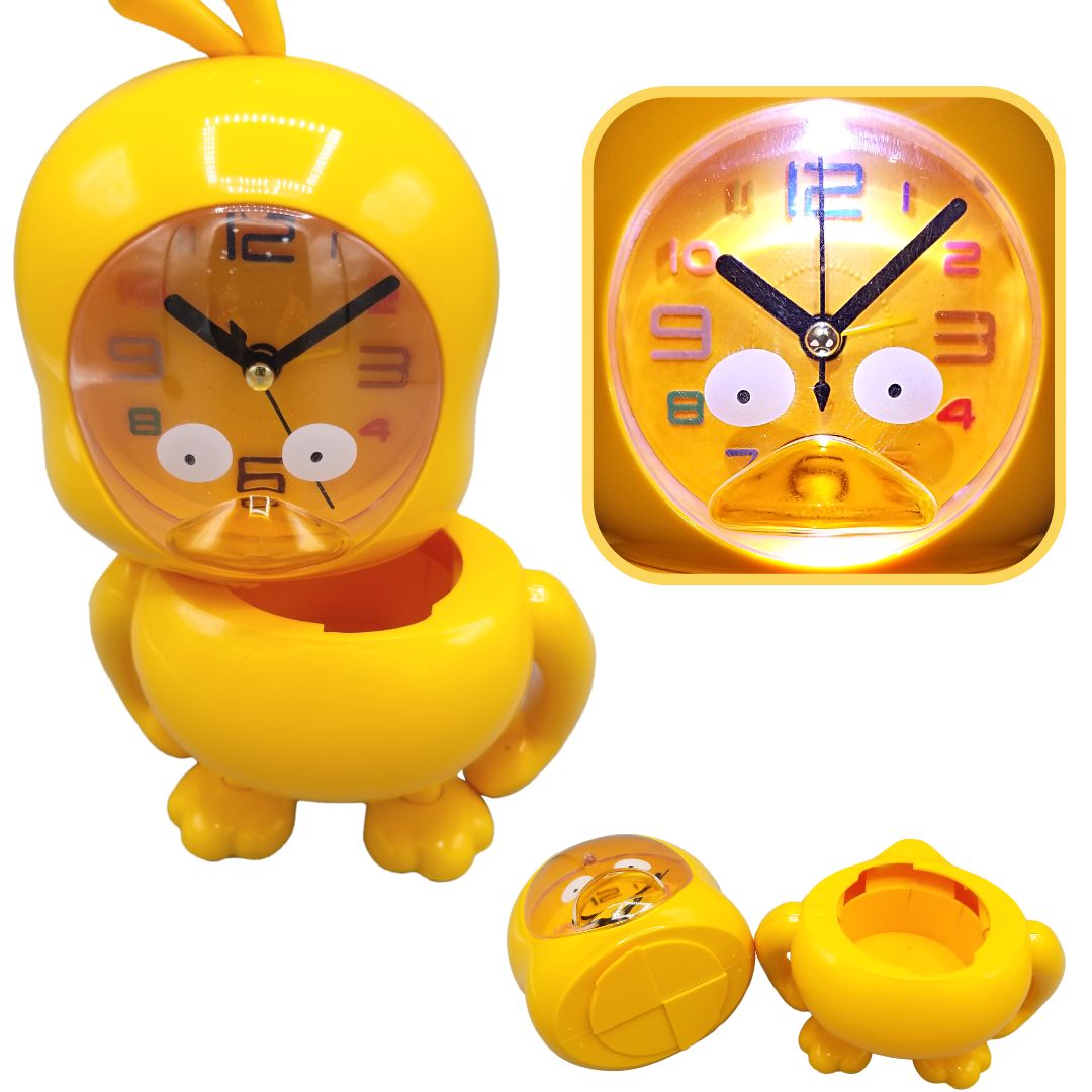 Duckling Night Light Alarm Clock Piggy Bank