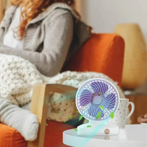 Mini Rechargeable Two Speed Table Fan