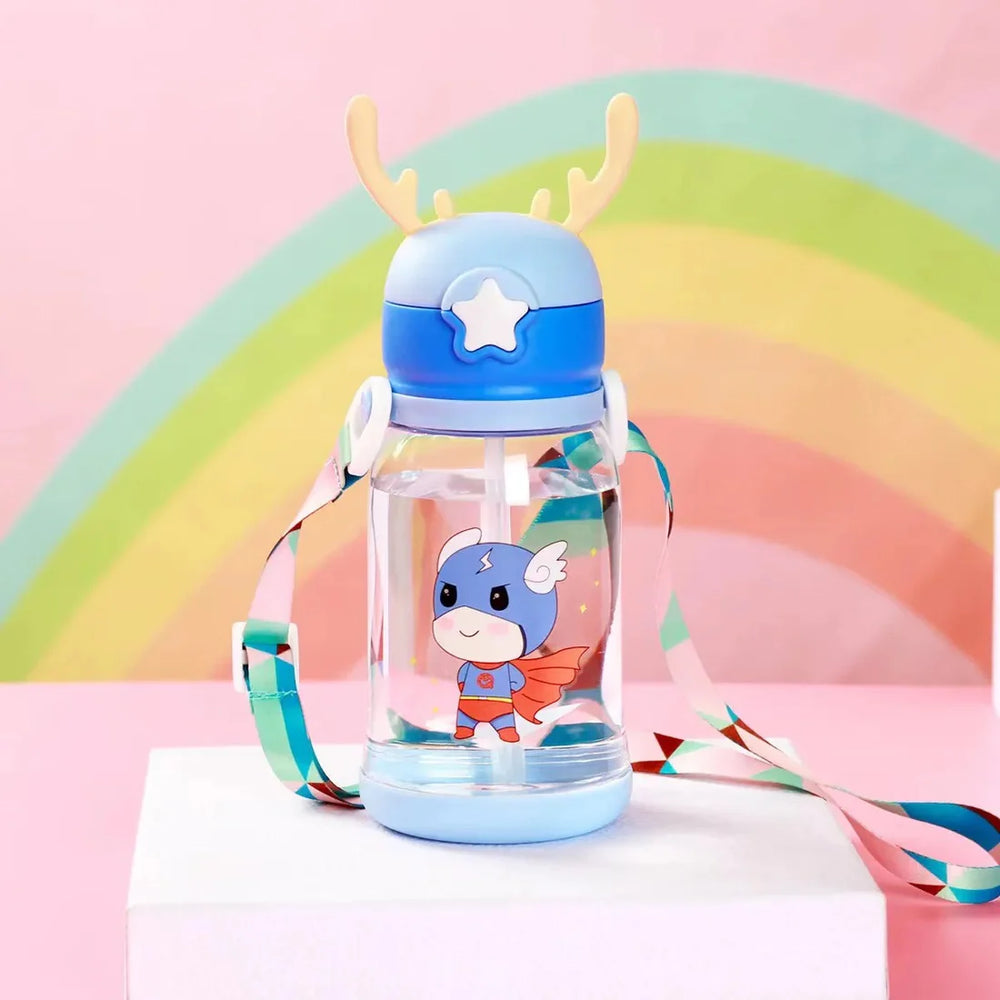 600ml Premium Transparent Sipper Water Bottle