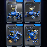 2.4G Mini RC 8 Wheels Stunt Robot Dog