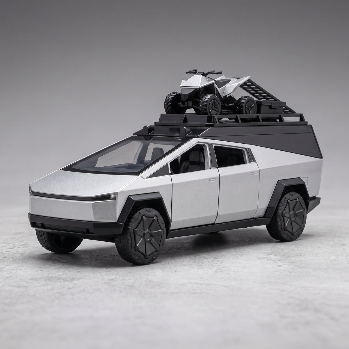 1:24 Diecast Camping Tesla Cybertruck With Bike